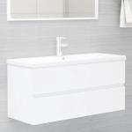 Maisonchic - Armario para lavabo madera contrachapada blanco 100x38,5x45 cm vidaXL194763 - Blanco