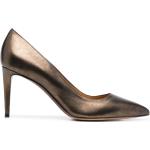Zapatos dorados de goma de tacón con logo Ralph Lauren Collection talla 39 para mujer 