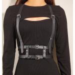 Cinturones negros de sintético góticos con tachuelas Talla Única para mujer 