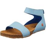 Sandalias azules celeste de sintético de cuero rebajadas Art talla 38 para mujer 