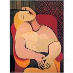 Artopweb TW18418 Picasso - L'Empire des Lumières Panel Decorativo, Multicolor, 54x72 Cm