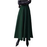 Faldas verdes de poliester de tablas  de invierno tallas grandes oficinas a cuadros talla XXL para mujer 