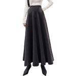 Faldas grises de poliester de cintura alta de invierno tallas grandes vintage talla XXL para mujer 