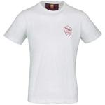 Camisetas blancas de caucho AS Roma con logo talla S para hombre 
