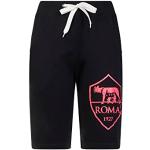 Pantalones cortos rosa neón de poliester AS Roma tallas grandes talla XXL para mujer 