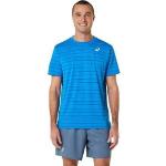 Camisetas deportivas azules Asics Court para hombre 