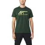 Camisetas deportivas verdes Asics Tiger para hombre 
