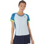 Camisetas deportivas azules Asics Court talla S para mujer 