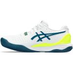 ASICS Gel-Resolution 9 Clay Hombre Zapatos de Tenis Blanco Turquesa