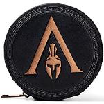 Assassin's Creed Wallets Assassin's Creed Odyssey - Greek Helmet Logo Premium Coin Purse Black, Negro, Talla Única, Negro, Talla Única, Negro, Talla única