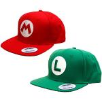 Gorras rojas de béisbol  Mario Bros Luigi con logo Talla Única para mujer 