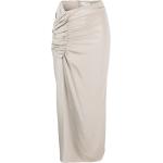 Faldas asimétricas grises de seda rebajadas por el tobillo asimétrico talla XS para mujer 