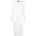 Vestidos blancos de viscosa de manga larga por la rodilla manga larga con escote asimétrico Tom Ford talla XL para mujer 