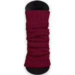 Calcetines deportivos granate de lana de invierno de punto Talla Única para mujer 