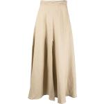 Faldas beige de lino de lino  rebajadas talla S para mujer 