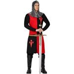 Atosa disfraz caballero cruzadas hombre adulto rojo negro XL