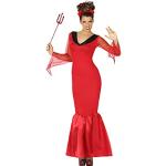 Disfraces rojos de diablo Atosa talla XL para mujer 