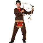 Atosa disfraz indio rojo niño infantil con cinta 7 a 9 años