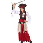 Atosa disfraz pirata niña infantil rojo 3 a 4 años