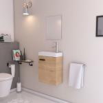 Muebles blancos de metal de baño rebajados contemporáneo 