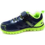AUSTRALIAN AU126 Zapatillas de deporte para niño, color azul marino, zapatillas de deporte rasgado+cordones elásticos, Navy Green, 34 EU