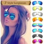 Gafas multicolor de policarbonato de sol vintage talla L para mujer 