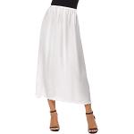 Faldas blancas de poliester de tablas  de encaje Avidlove talla S para mujer 