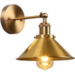 Lámparas LED doradas de metal regulables vintage 