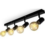 Lámparas LED negras de metal de rosca E27 vintage 