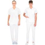 Pantalones blancos de algodón Oeko-tex con pijama rebajados formales talla XS para mujer 