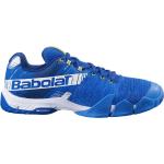 Zapatillas azules de caucho de pádel rebajadas con shock absorber Babolat talla 42,5 para hombre 