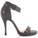 Sandalias marrones de cuero con plataforma rebajadas Balenciaga talla 39,5 para mujer 