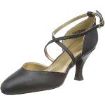 Zapatos negros de cuero de baile latino con tacón de 5 a 7cm Capezio talla 36,5 para mujer 