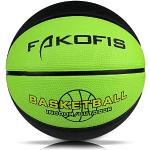 Balones verdes de goma de baloncesto 
