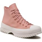 Zapatos rosas de cuero rebajados Converse talla 39 para mujer 