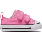 Sneakers rosas con velcro rebajados Converse talla 26 infantiles 