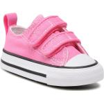 Sneakers rosas con velcro rebajados Converse talla 24 infantiles 