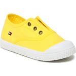 Sneakers amarillos sin cordones rebajados Tommy Hilfiger Sport talla 29 infantiles 