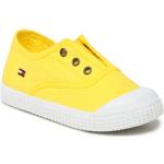 Sneakers amarillos sin cordones rebajados Tommy Hilfiger Sport talla 34 infantiles 