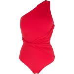 Trajes rojos de poliamida de baño rebajados Brigitte asimétrico para mujer 