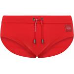 Bañadores slip rojos de poliester con logo Dolce & Gabbana para hombre 