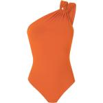 Trajes naranja de poliamida de baño asimétrico talla XS para mujer 