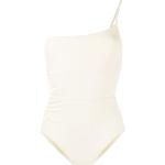 Bragas de bikini blancas de poliamida rebajadas Bondi Born fruncido talla XS para mujer 