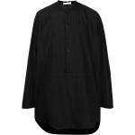 Camisas negras de algodón cuello Mao rebajadas manga larga Nicolas Andreas Taralis talla L para hombre 