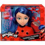Bandai - Miraculous Ladybug - Cabezal de Peinado Miraculous Deluxe 21 cm - Cabezal de Peinado Marinette + 30 Accesorios - P50247