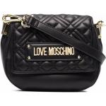 Bolsos satchel negros de poliuretano plegables con logo MOSCHINO Love Moschino para mujer 