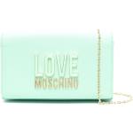 Bolsos satchel verdes de poliuretano plegables con logo MOSCHINO Love Moschino para mujer 