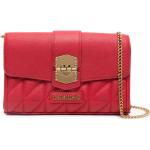 Bolsos satchel rojos de poliuretano plegables con logo MOSCHINO Love Moschino para mujer 