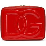 Bolsos satchel rojos de piel con logo Dolce & Gabbana para mujer 