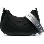 Bolsos satchel negros de PVC con logo Armani Exchange para mujer 